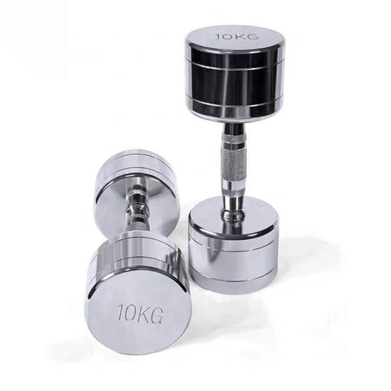 Chrome Steel Single Dumbbells
